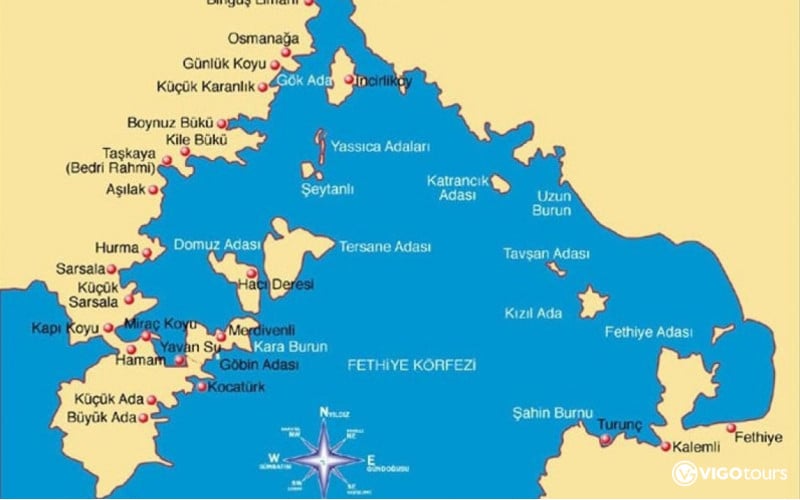 Морская прогулка по 12 островам Фетхие - 1