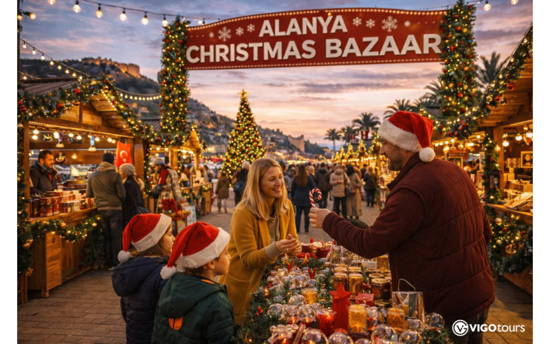 Explore Alanya Christmas Bazaar on a Day Trip from Side - 1