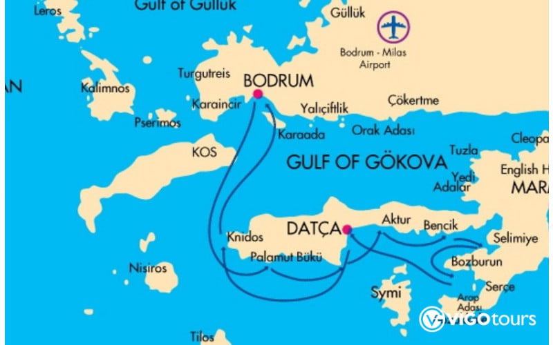 Blaue Reise Türkei : Bodrum – Golf von Hisarönü – Bodrum - 1