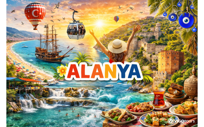 Тур по Аланье: Замок, канатная дорога, пляж и Димчай - 3