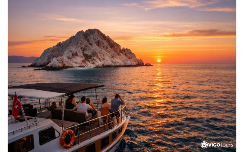Закатный тур на катере на остров Сулуада из Анталии и Кемера - 7