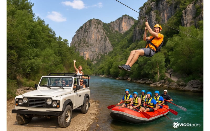 Köprülü Kanyon Macera Turu: Jeep, Rafting ve Zipline - 1