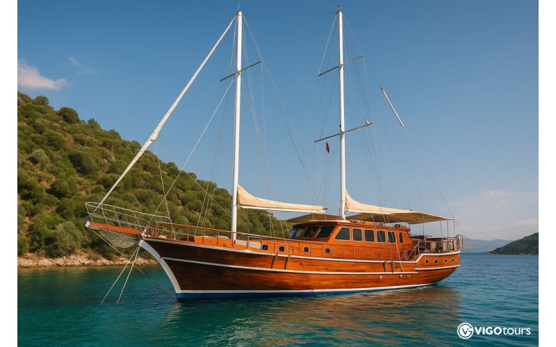 Blaue Reise Bodrum–Karacasöğüt auf dem Gulet 4 Tage - 5