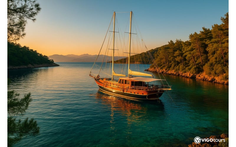 Blaue Reise Bodrum–Karacasöğüt auf dem Gulet 4 Tage - 6