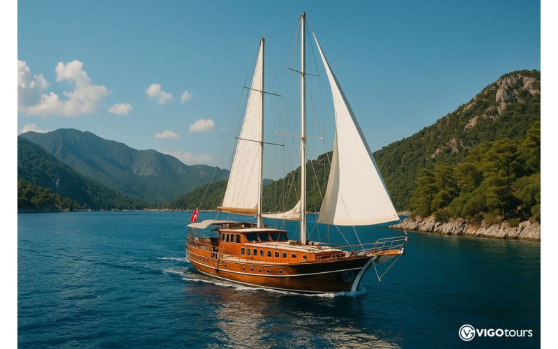 Blaue Reise Bodrum–Karacasöğüt auf dem Gulet 4 Tage - 8