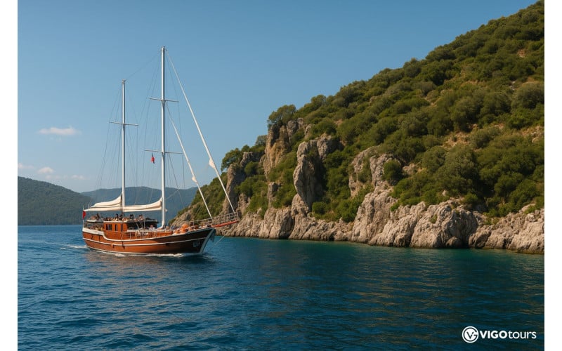 Blaue Reise Bodrum–Karacasöğüt auf dem Gulet 4 Tage - 9