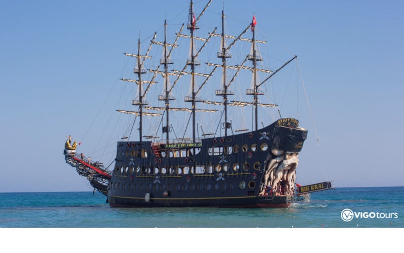 Прогулка по морю на Пиратском судне Big Kral из Сиде - 1