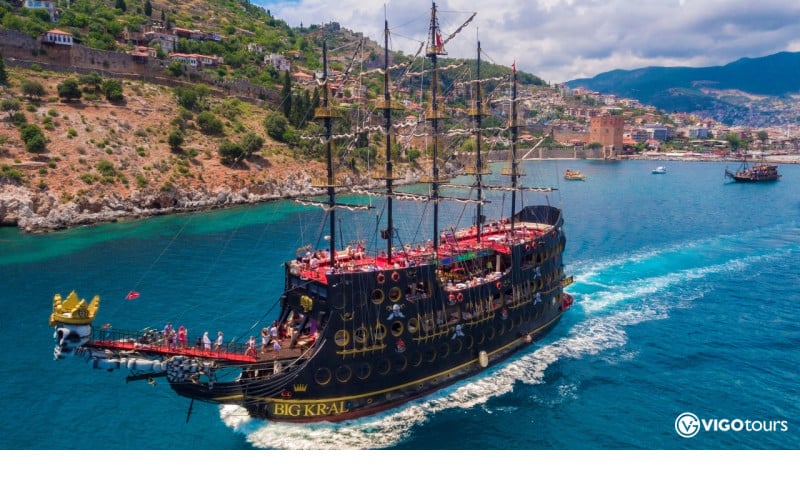 Поездка на пиратской лодке BIG KRAL из Анталии и Белека - 1