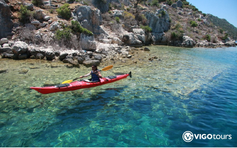 Kekova'da Deniz Kano Turu ile Tarihi Batık Şehri Keşfedin - 8