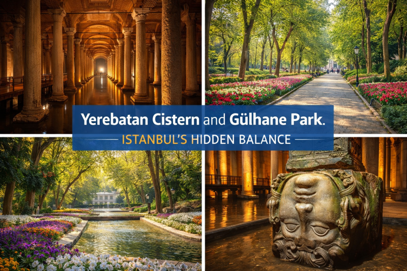 Cysterna Yerebatan i Park Gülhane: Równowaga Stambułu