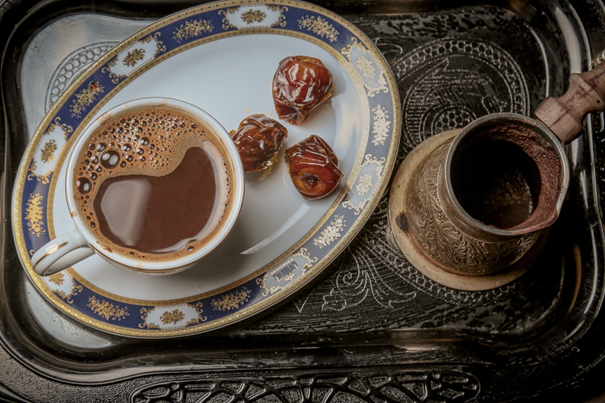 Take a sip of freshly brewed Turkish coffee, which has a long history dating back to Ottoman times.